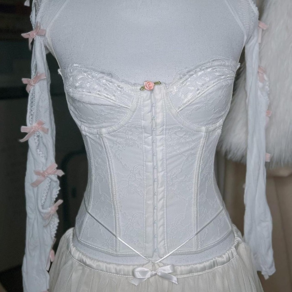 Custom Corset Top with Rosette or Bow detail